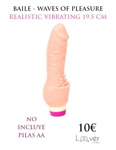 BAILE - WAVES OF PLEASURE REALISTIC VIBRATING 19.5 CM
