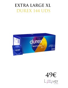 DUREX - EXTRA LARGE XL 144 UNIDADES