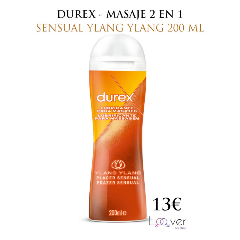 DUREX - MASAJE 2 EN 1 SENSUAL YLANG YLANG 200 ML