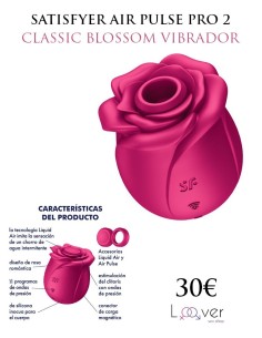SATISFYER - AIR PULSE PRO 2 CLASSIC BLOSSOM VIBRADOR