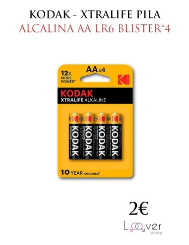 KODAK - MAX SUPER PILA ALCALINA AA LR6 BLISTER*4
