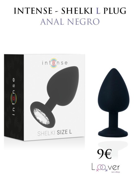 INTENSE - SHELKI L PLUG ANAL NEGRO