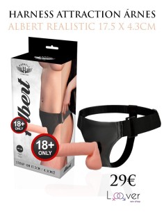 HARNESS ATTRACTION ÁRNES ALBERT REALISTIC 17.5 X 4.3CM