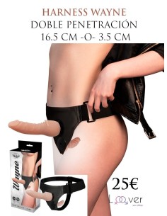 HARNESS ATTRACTION - WAYNE DOBLE PENETRACIÓN 16.5 CM -O- 3.5 CM