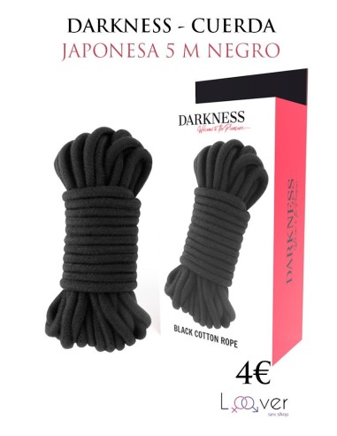 DARKNESS - CUERDA JAPONESA 5 M NEGRO