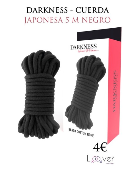 DARKNESS - CUERDA JAPONESA 5 M NEGRO