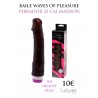 BAILE - WAVES OF PLEASURE VIBRADOR 23 CM MARRÓN