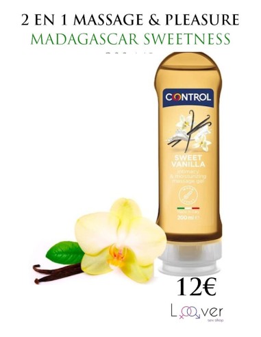 CONTROL - 2 EN 1 MASSAGE & PLEASURE MADAGASCAR SWEETNESS 200 ML