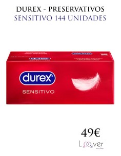 DUREX - PRESERVATIVOS SENSITIVO 144 UNIDADES