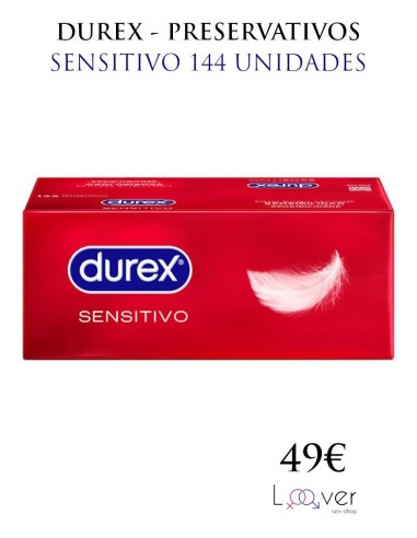 DUREX - PRESERVATIVOS SENSITIVO 144 UNIDADES