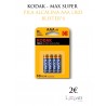 KODAK - MAX SUPER PILA ALCALINA AAA