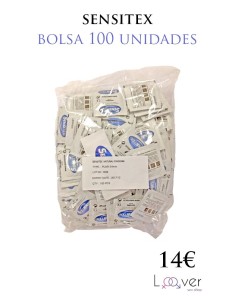 100 PRESERVATIVOS SENSITEX BLANCOS EN BOLSA