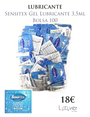 Sensitex Gel Lubricante 3,5ml - Bolsa 100