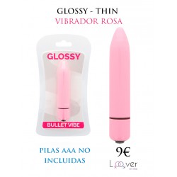 GLOSSY - THIN VIBRADOR ROSA