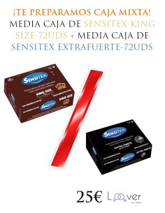 MEDIA CAJA SENSITEX CAFE XL+ MEDIA CAJA SENSITEX EXTRA FUERTE