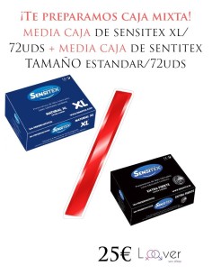MEDIA CAJA SENSITEX AZUL XL+ MEDIA CAJA SENSITEX EXTRA FUERTE