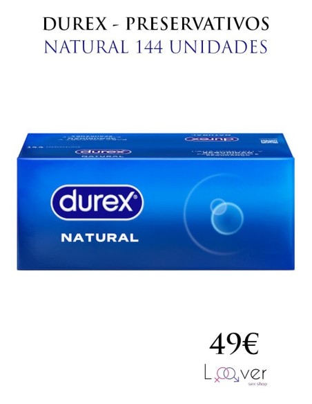 DUREX - PRESERVATIVOS NATURAL 144 UNIDADES