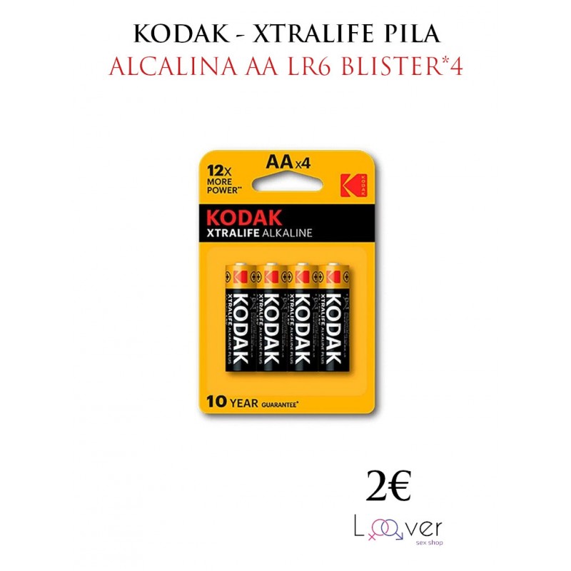 KODAK - MAX SUPER PILA ALCALINA AA LR6 BLISTER*4