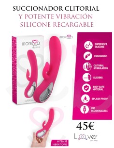 MORESSA - DUSTIN SUCCIONADOR CLITORIAL Y POTENTE VIBRACIÓN PREMIUM SILICONE RECARGABLE