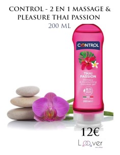CONTROL - 2 EN 1 MASSAGE & PLEASURE THAI PASSION 200 ML