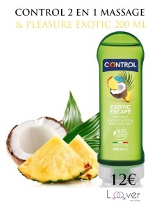 CONTROL - 2 EN 1 MASSAGE & PLEASURE EXOTIC 200 ML