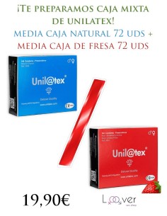 CAJA MIXTA UNILATEX - MITAD FRESA, MITAD NATURAL