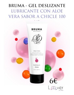 BRUMA - GEL DESLIZANTE CON ALOE VERA SABOR A CHICLE 100 ML