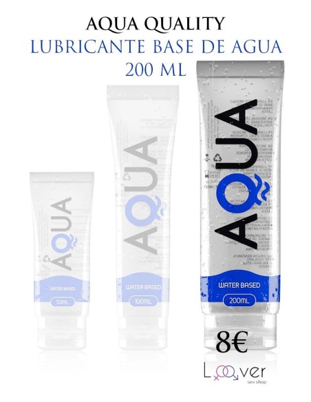 AQUA QUALITY - LUBRICANTE BASE DE AGUA 200 ML