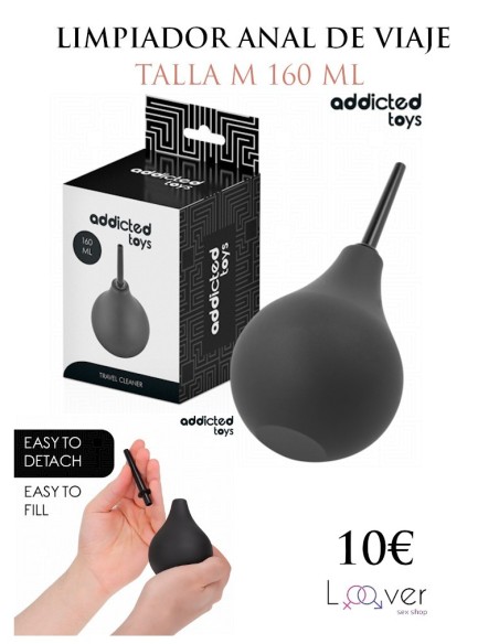 ADDICTED TOYS - LIMPIADOR ANAL DE VIAJE TALLA M 160 ML