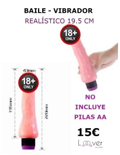 BAILE - VIBRADOR REALÍSTICO 19.5 CM