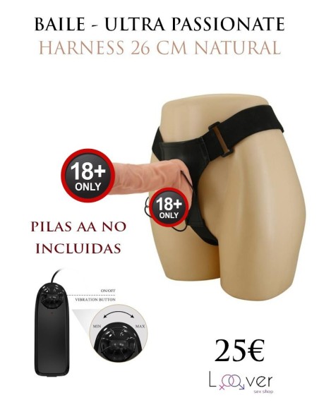 BAILE - ULTRA PASSIONATE HARNESS 26 CM NATURAL