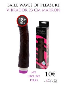 BAILE - WAVES OF PLEASURE VIBRADOR 23 CM MARRÓN
