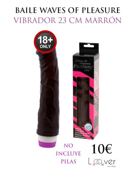 BAILE - WAVES OF PLEASURE VIBRADOR 23 CM MARRÓN