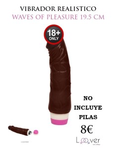 BAILE - WAVES OF PLEASURE VIBRADOR 19.5 CM MULATO