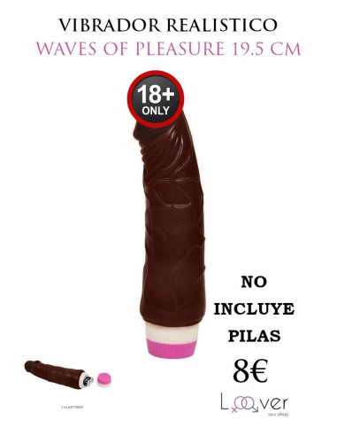 BAILE - WAVES OF PLEASURE VIBRADOR 19.5 CM MULATO