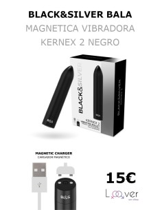 BLACK&SILVER - BALA MAGNETICA VIBRADORA KERNEX 2 NEGRO