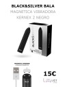 BLACK&SILVER - BALA MAGNETICA VIBRADORA KERNEX 2 NEGRO
