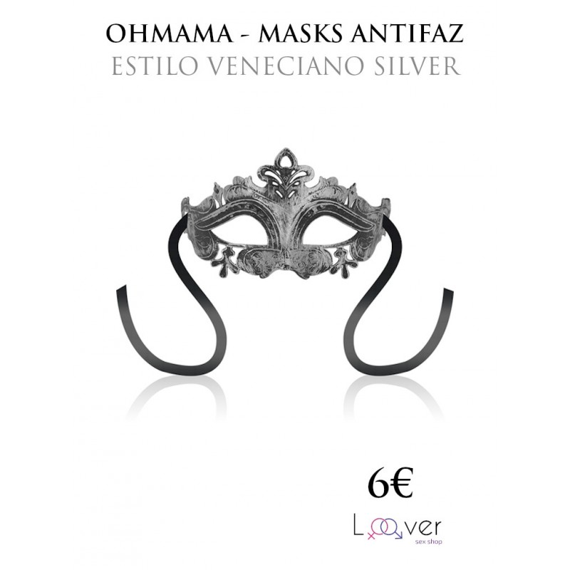 OHMAMA - MASKS ANTIFAZ ESTILO VENECIANO SILVER