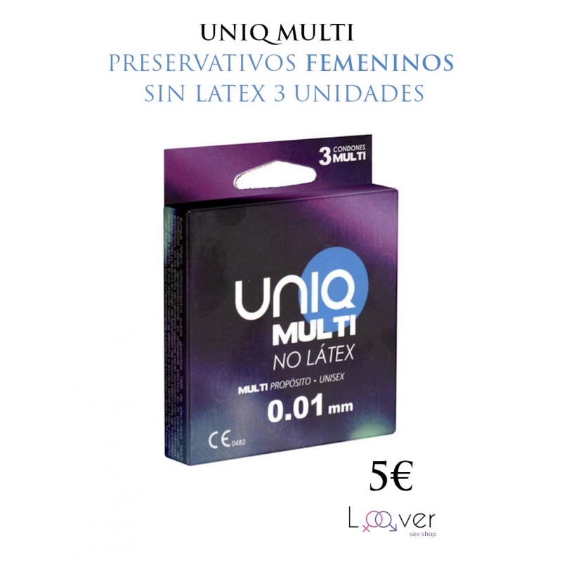 UNIQ - MULTI PRESERVATIVOS SIN LATEX 3 UNIDADES