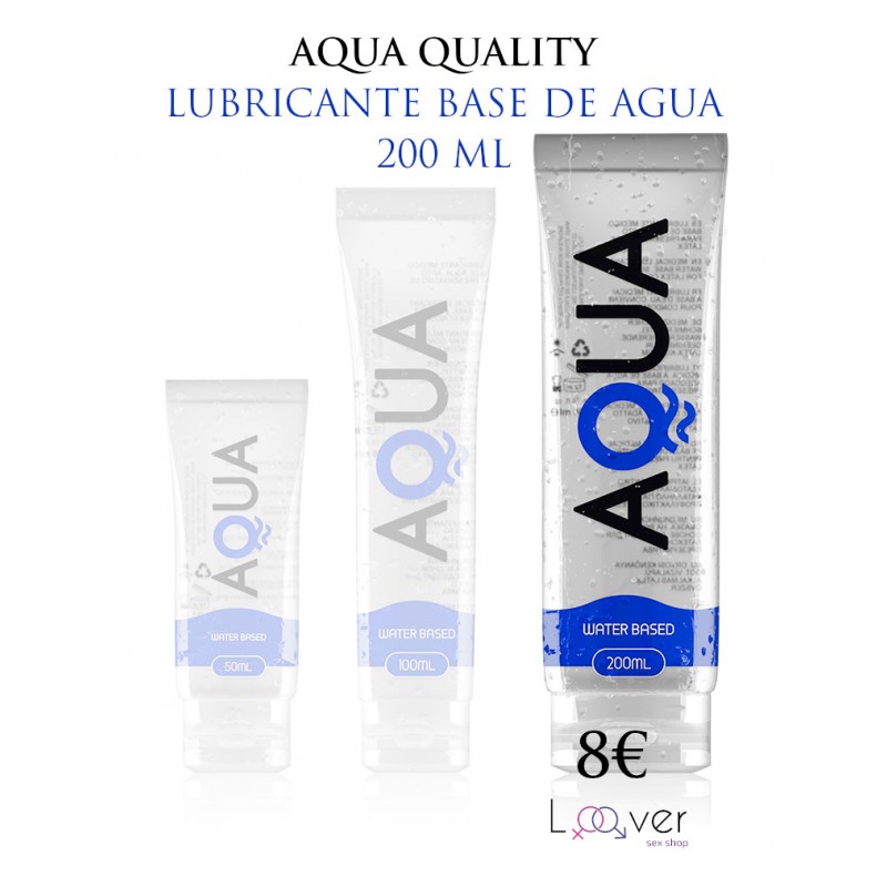 AQUA QUALITY - LUBRICANTE BASE DE AGUA 200 ML