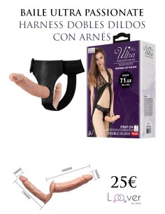 BAILE - ULTRA PASSIONATE HARNESS DOBLES DILDOS CON ARNÉS