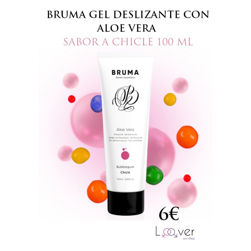 BRUMA - GEL DESLIZANTE CON ALOE VERA SABOR A CHICLE 100 ML