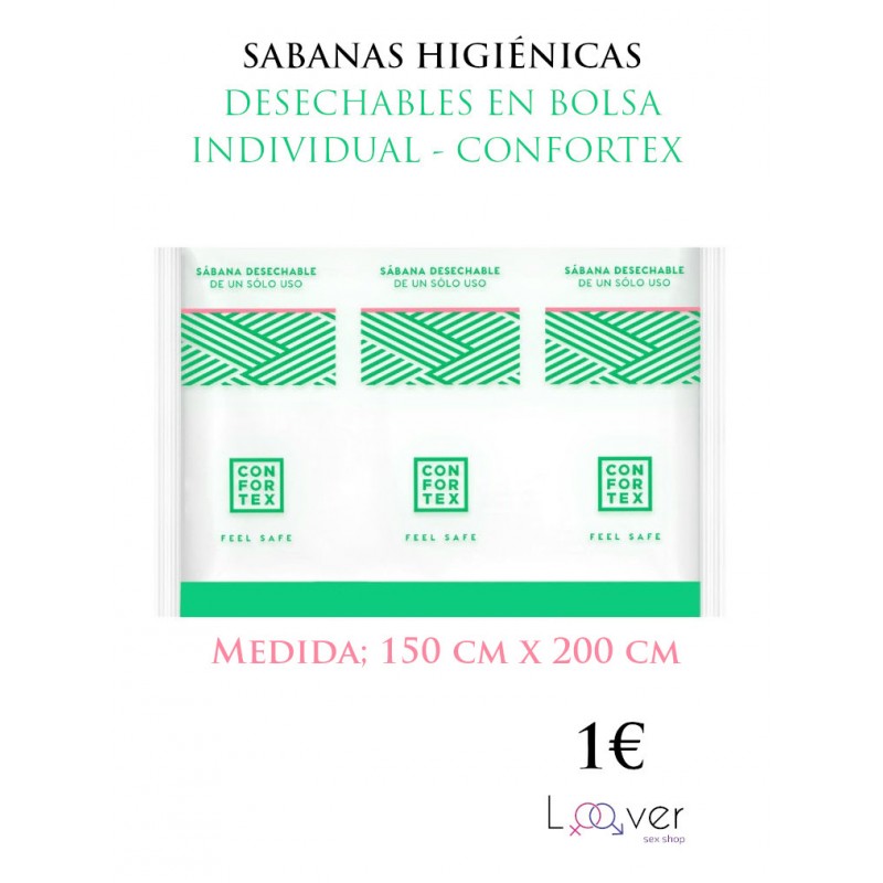 CONFORTEX SABANAS HIGIÉNICAS DESECHABLES EN BOLSA INDIVIDUAL