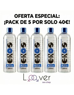 OFERTA ESPECIAL  PACK DE 5 LUBRICANTES EROS DE 250ML