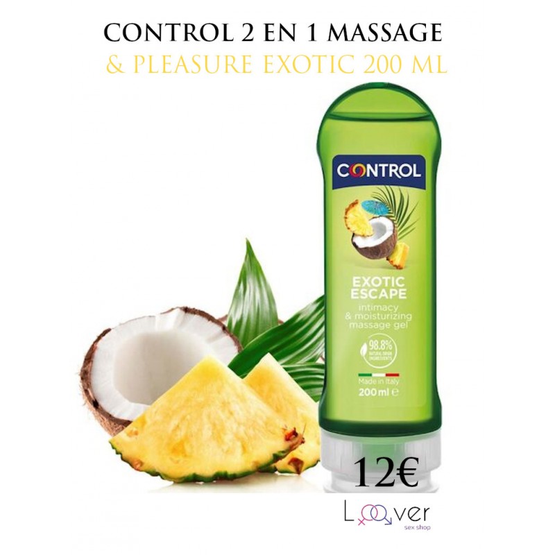 CONTROL - 2 EN 1 MASSAGE & PLEASURE EXOTIC 200 ML