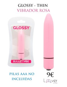 GLOSSY - THIN VIBRADOR ROSA