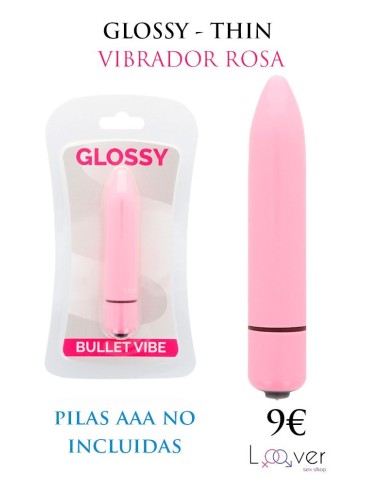 GLOSSY - THIN VIBRADOR ROSA