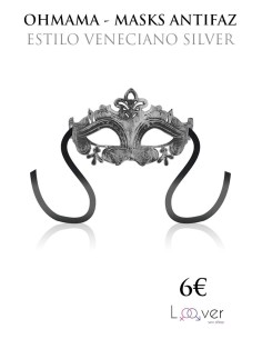 OHMAMA - MASKS ANTIFAZ ESTILO VENECIANO SILVER